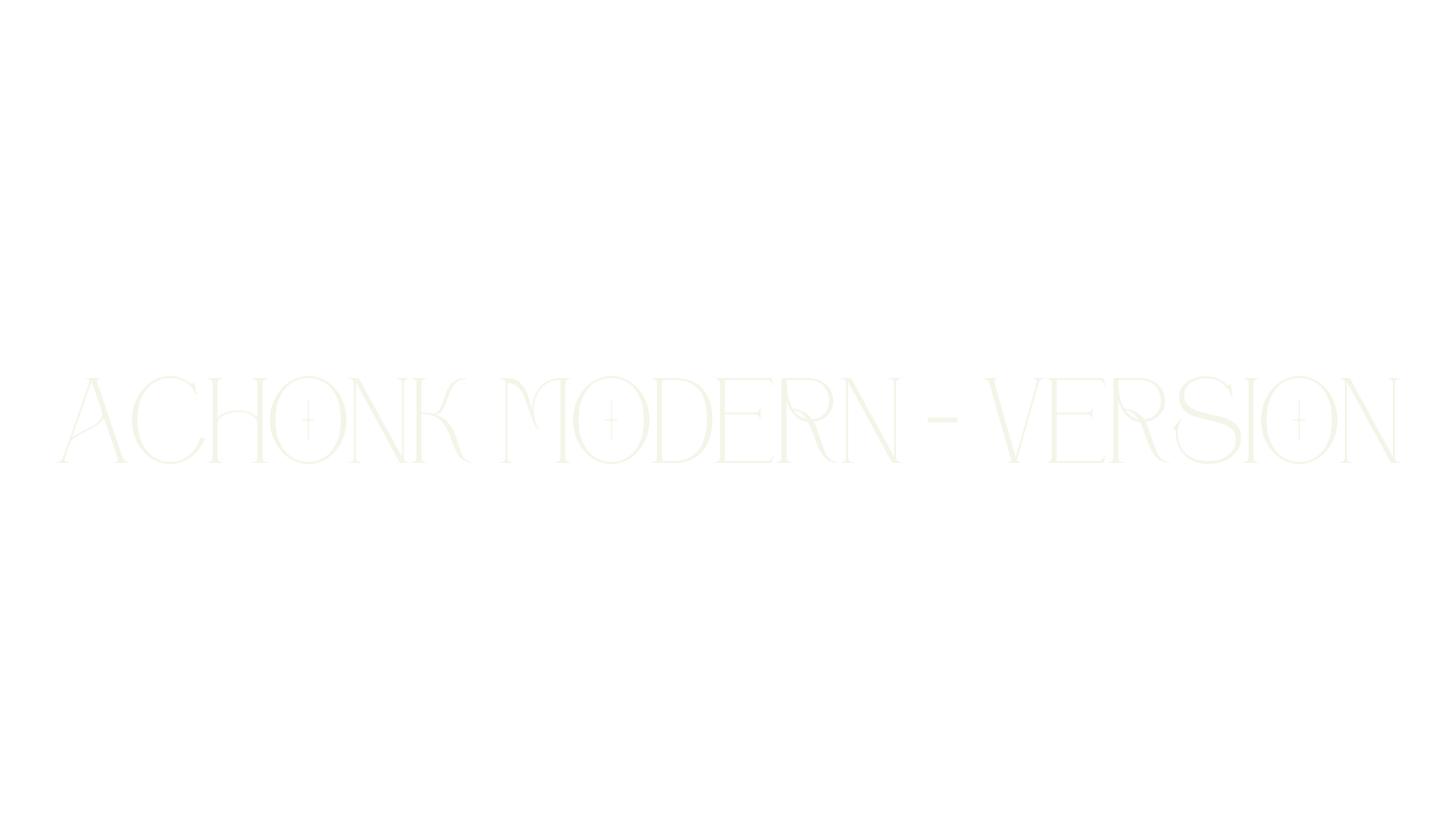 Achonk Modern - Version, serif font preview