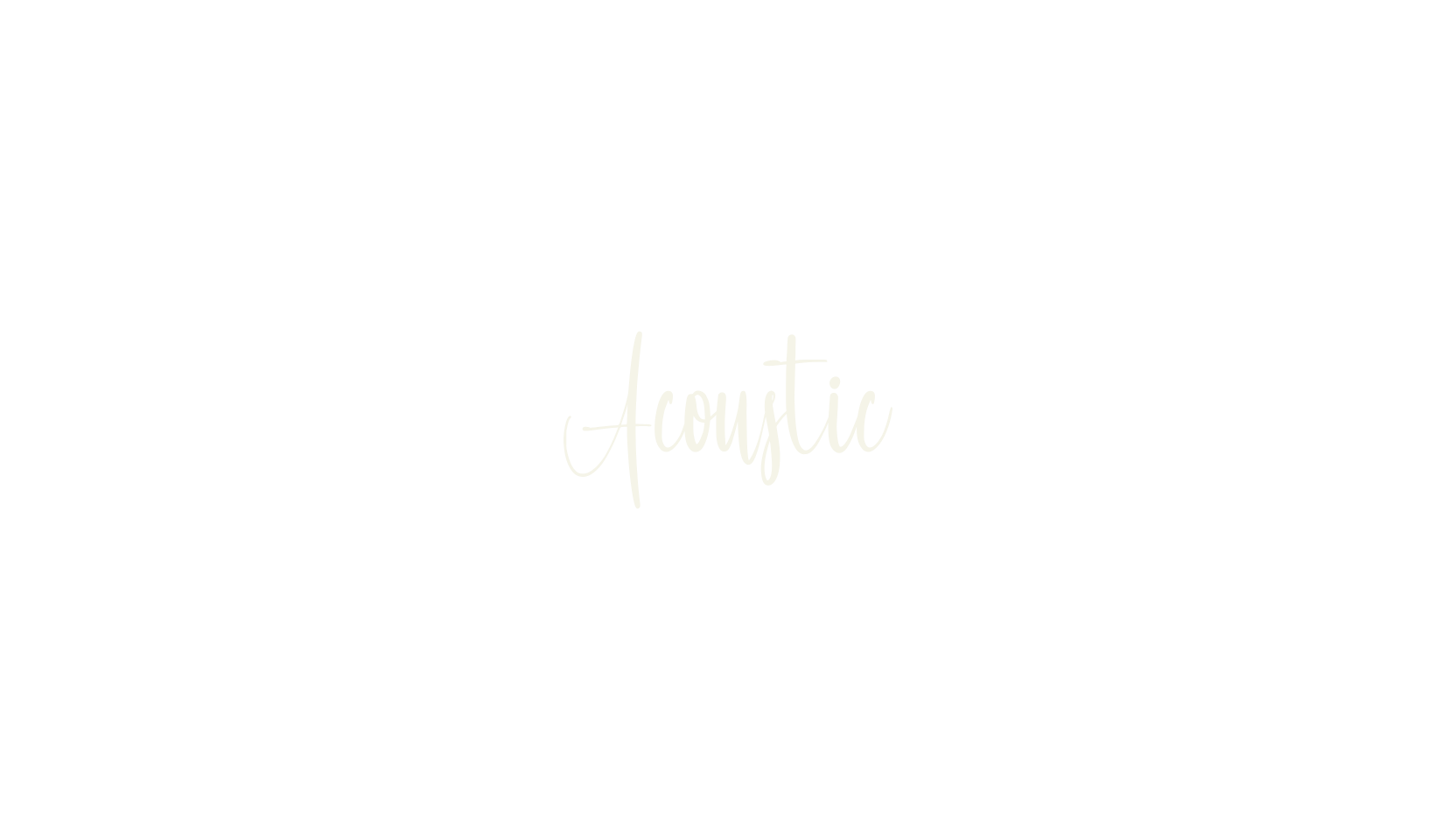 Acoustic, calligraphy font preview
