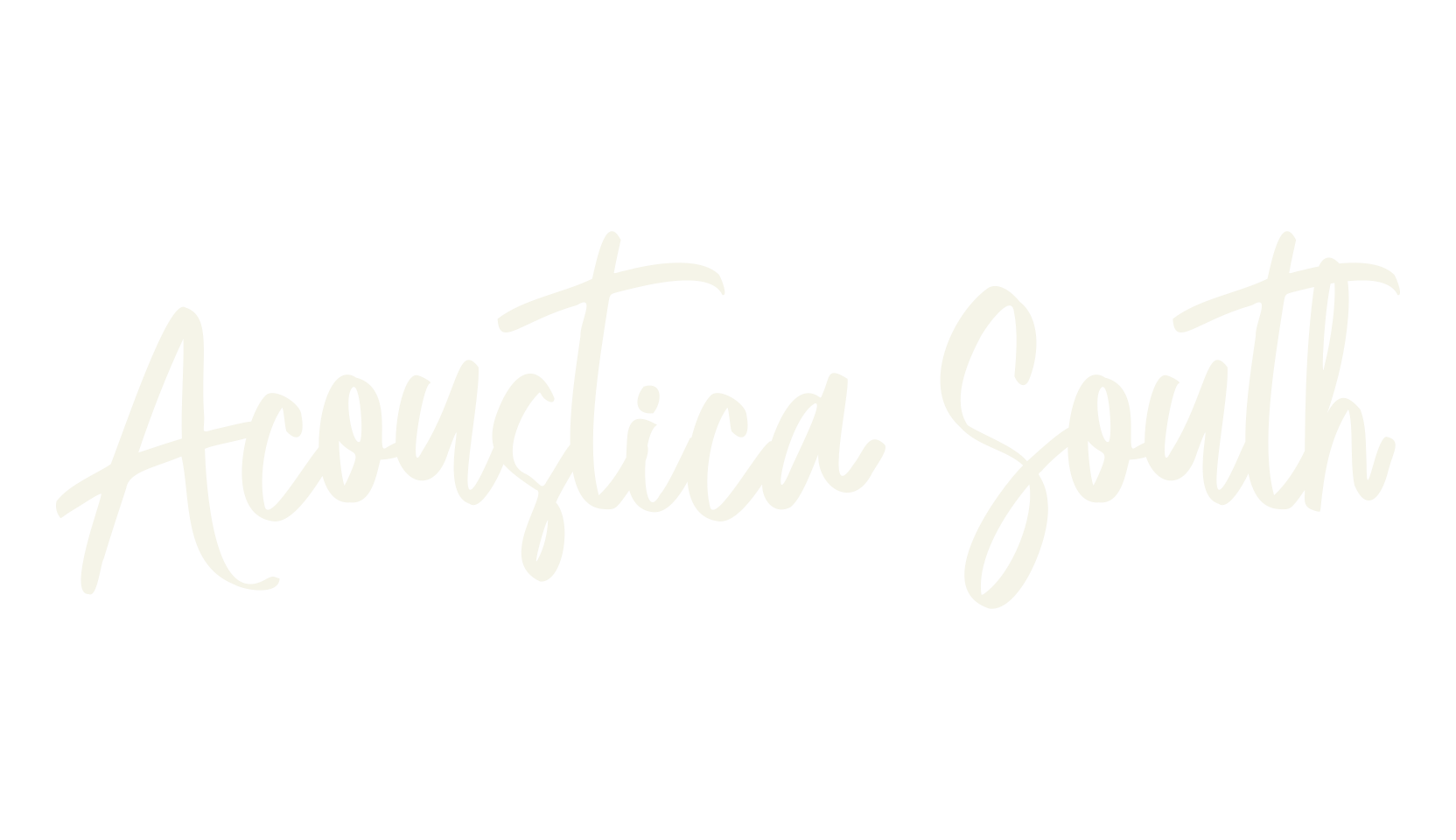 Acoustica South, calligraphy font preview