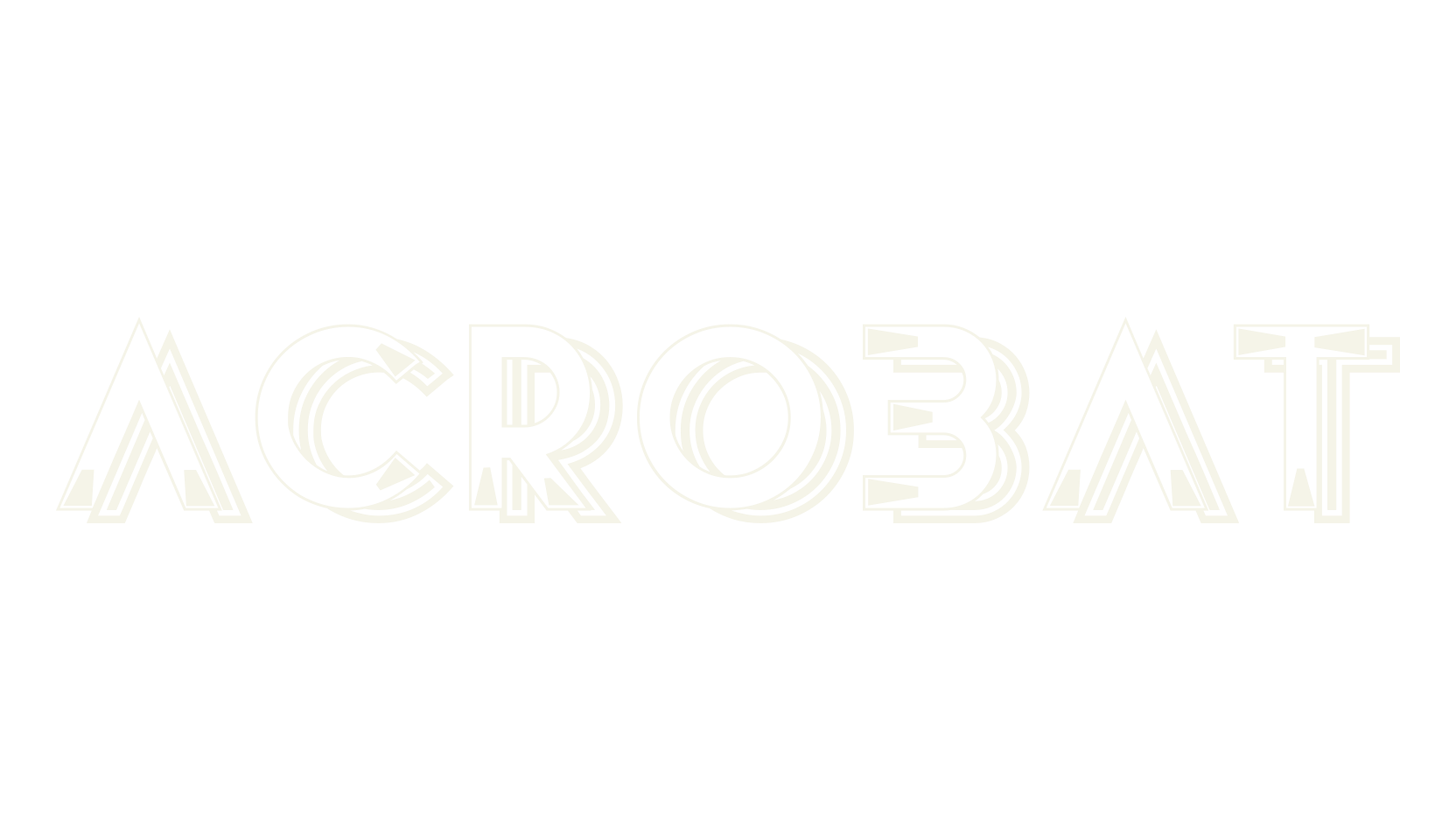 Acrobat, fancy font preview