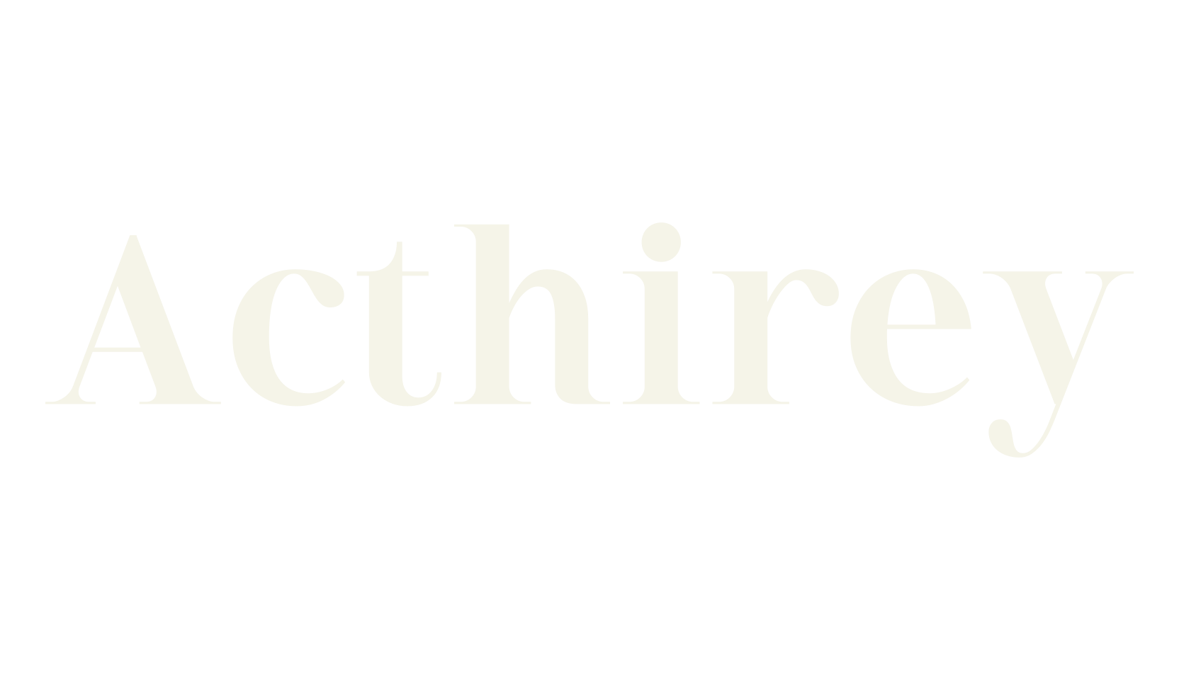 Acthirey, sans serif font preview