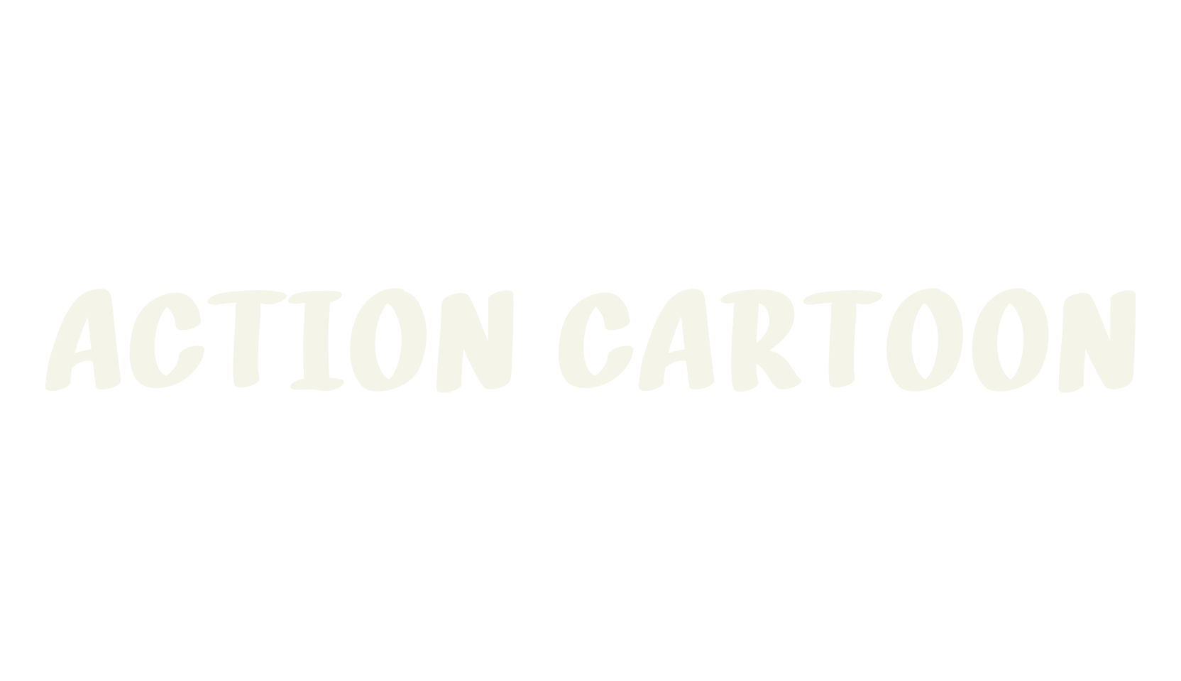 ACTION CARTOON, comic book font preview