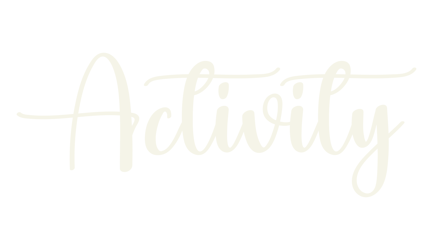 Activity, fashion script font preview