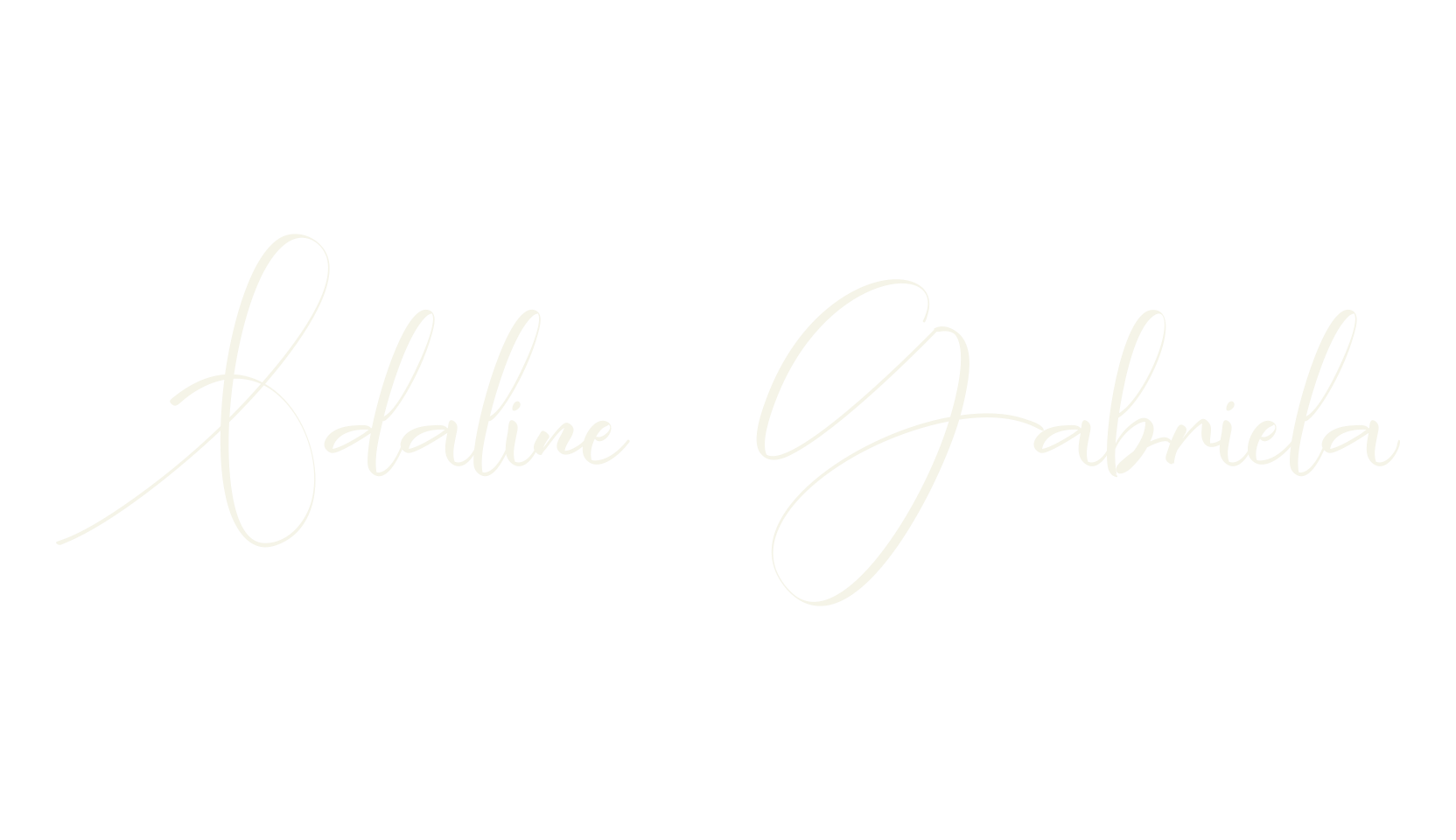 Adaline Gabriela, calligraphy font preview
