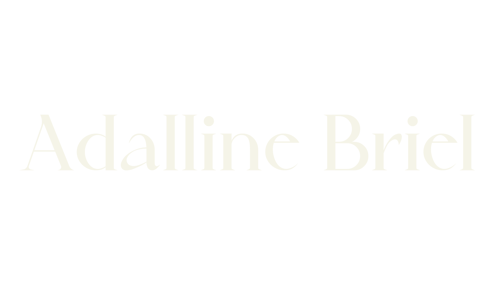 Adalline Briel, serif font preview
