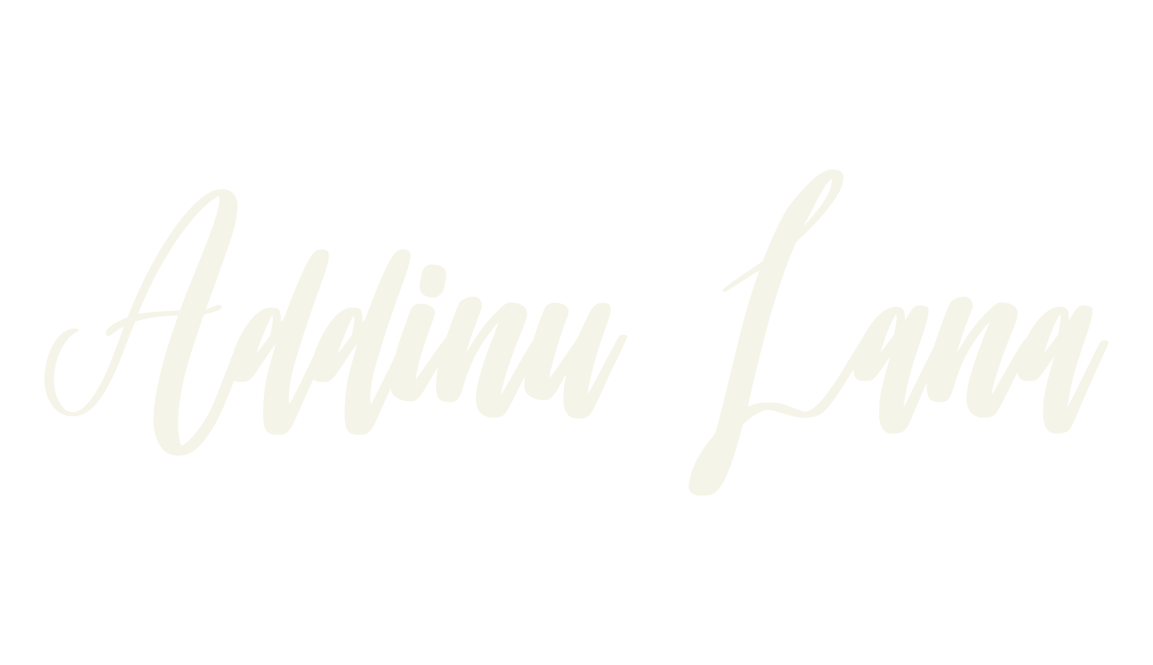 Addinu Lana, signature font preview
