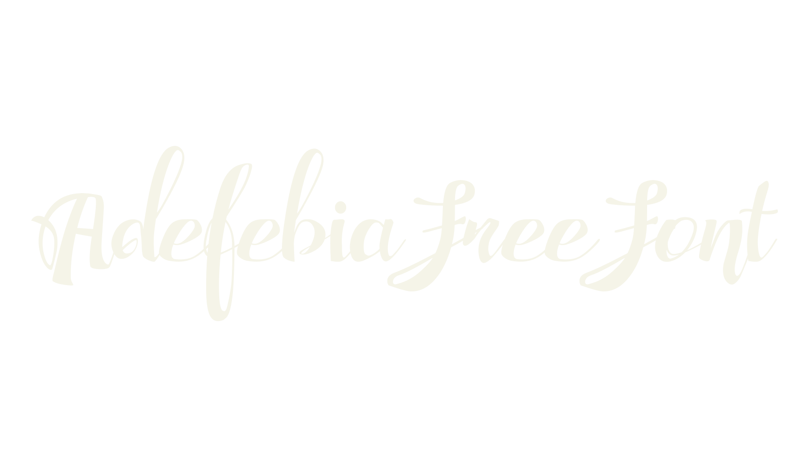 Adefebia Free Font, calligraphy font preview