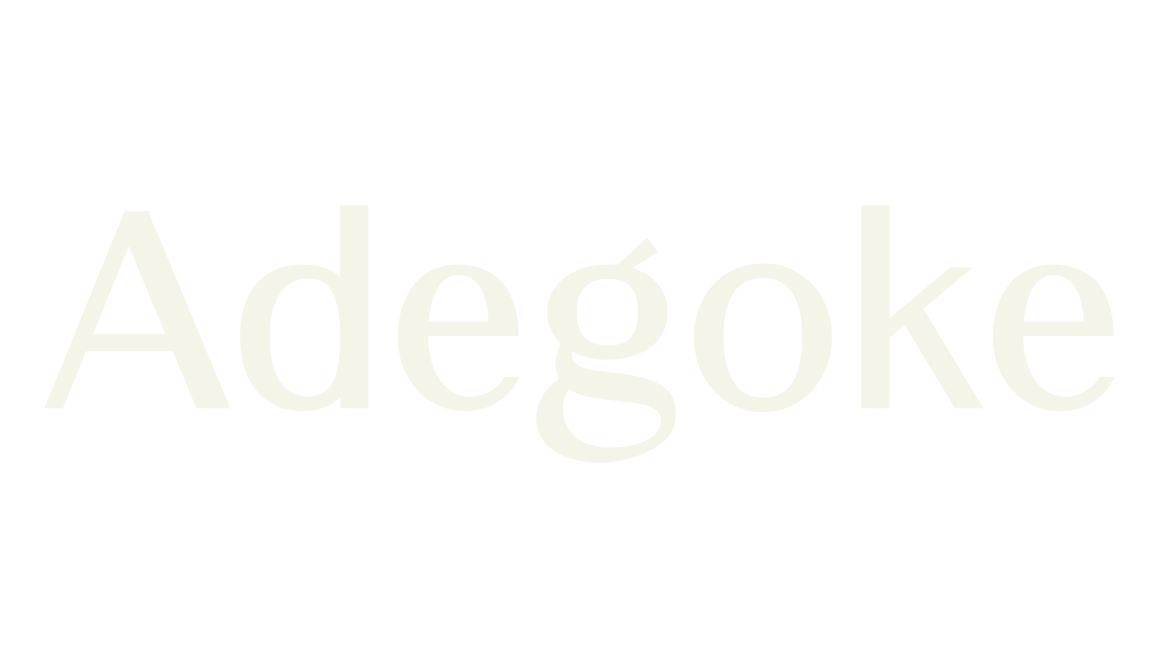 Adegoke, simple font preview
