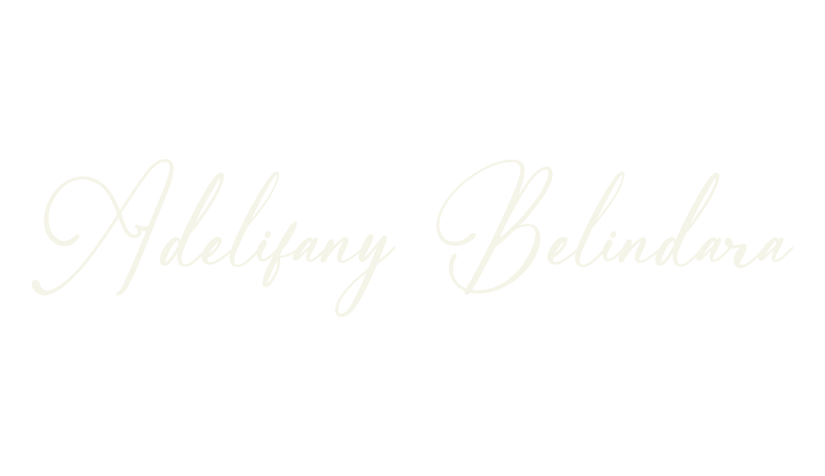 Adelifany Belindara, script font preview