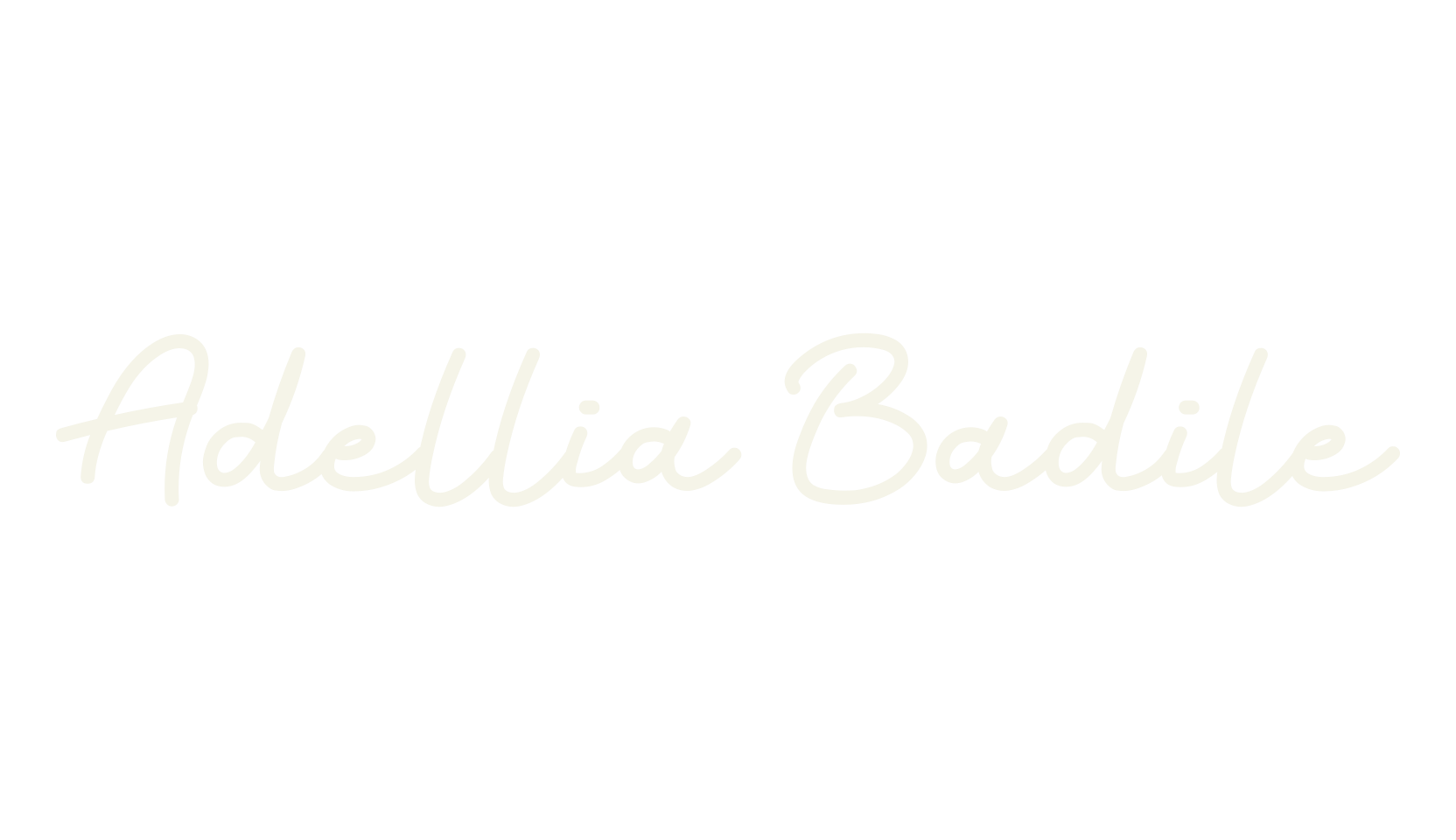 Adellia Badile, cursive font preview