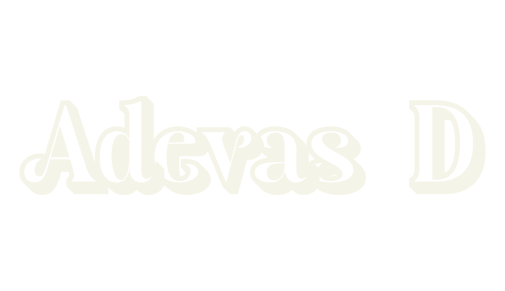 Adevas 3D, 3d font preview
