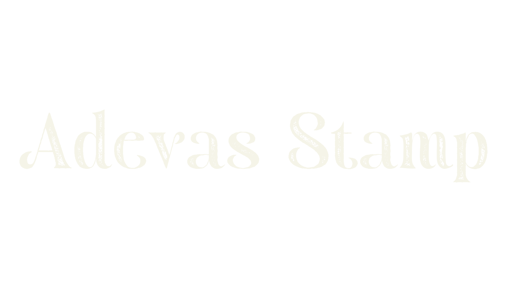 Adevas Stamp, stamp font preview