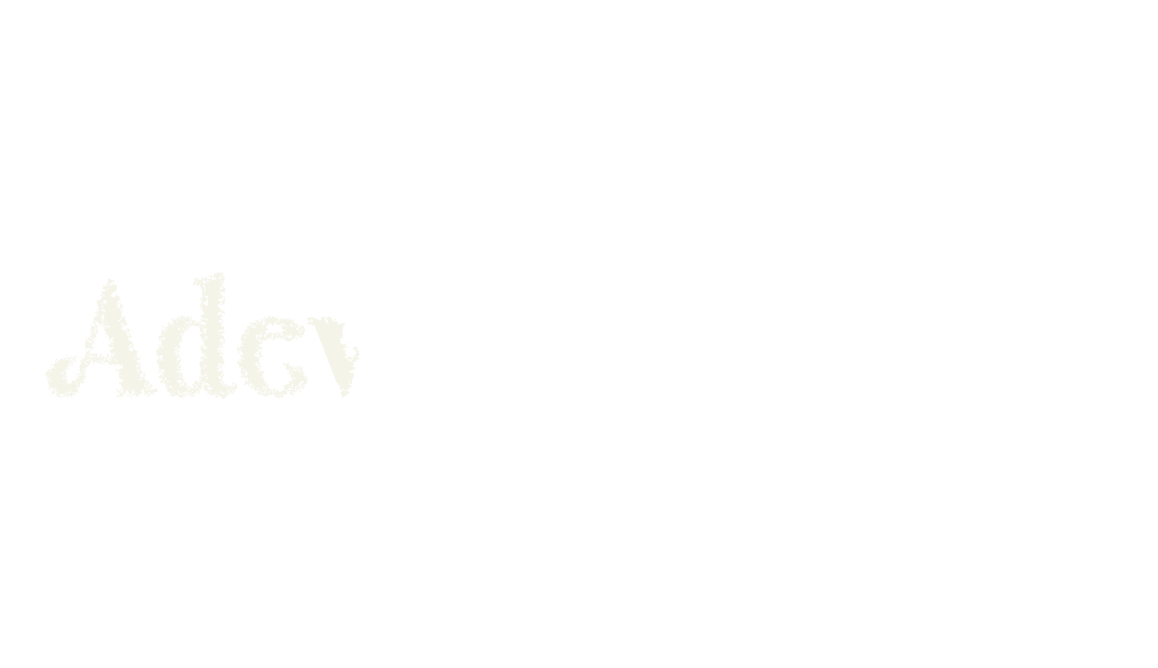 Adevas Unfocus, banner font preview