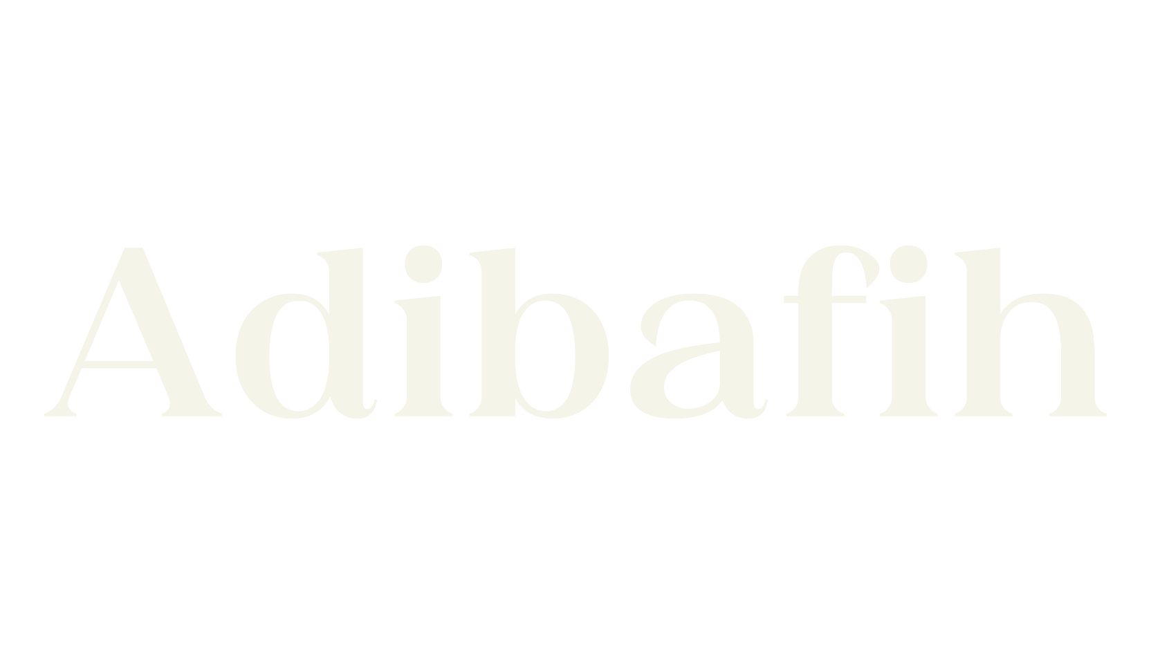 Adibafih, serif font preview