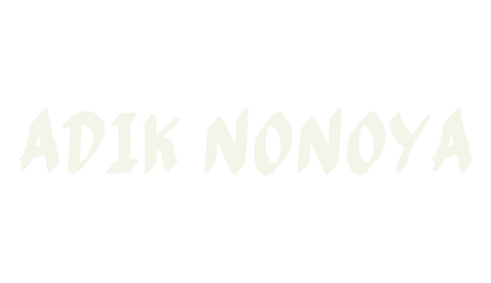 ADIK NONOYA, calligraphy font preview