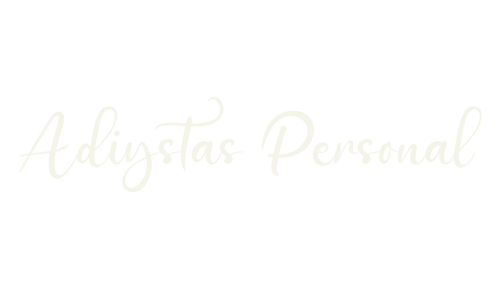 Adiystas Personal, script font preview