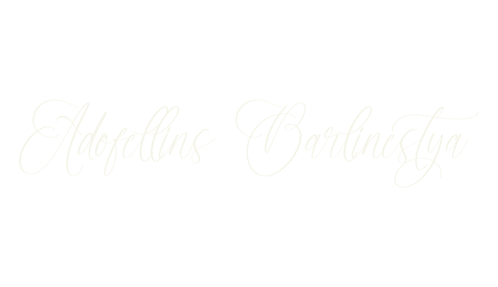 Adofellins Barlinestya, script font preview