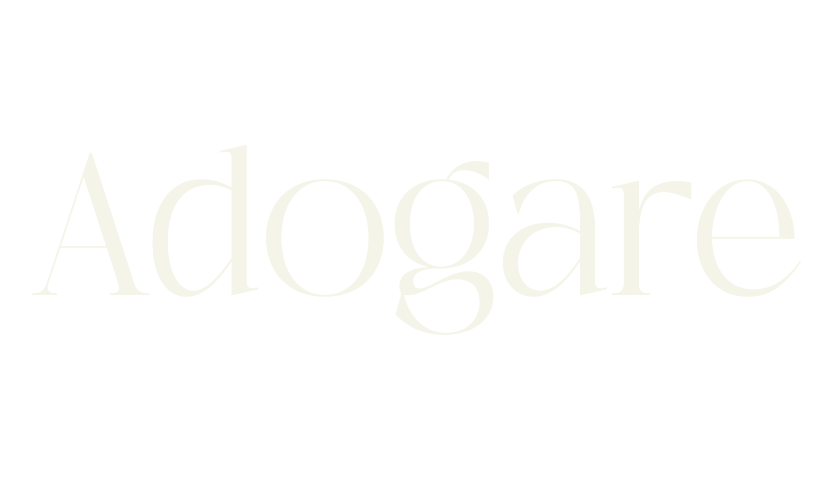 Adogare, serif font preview