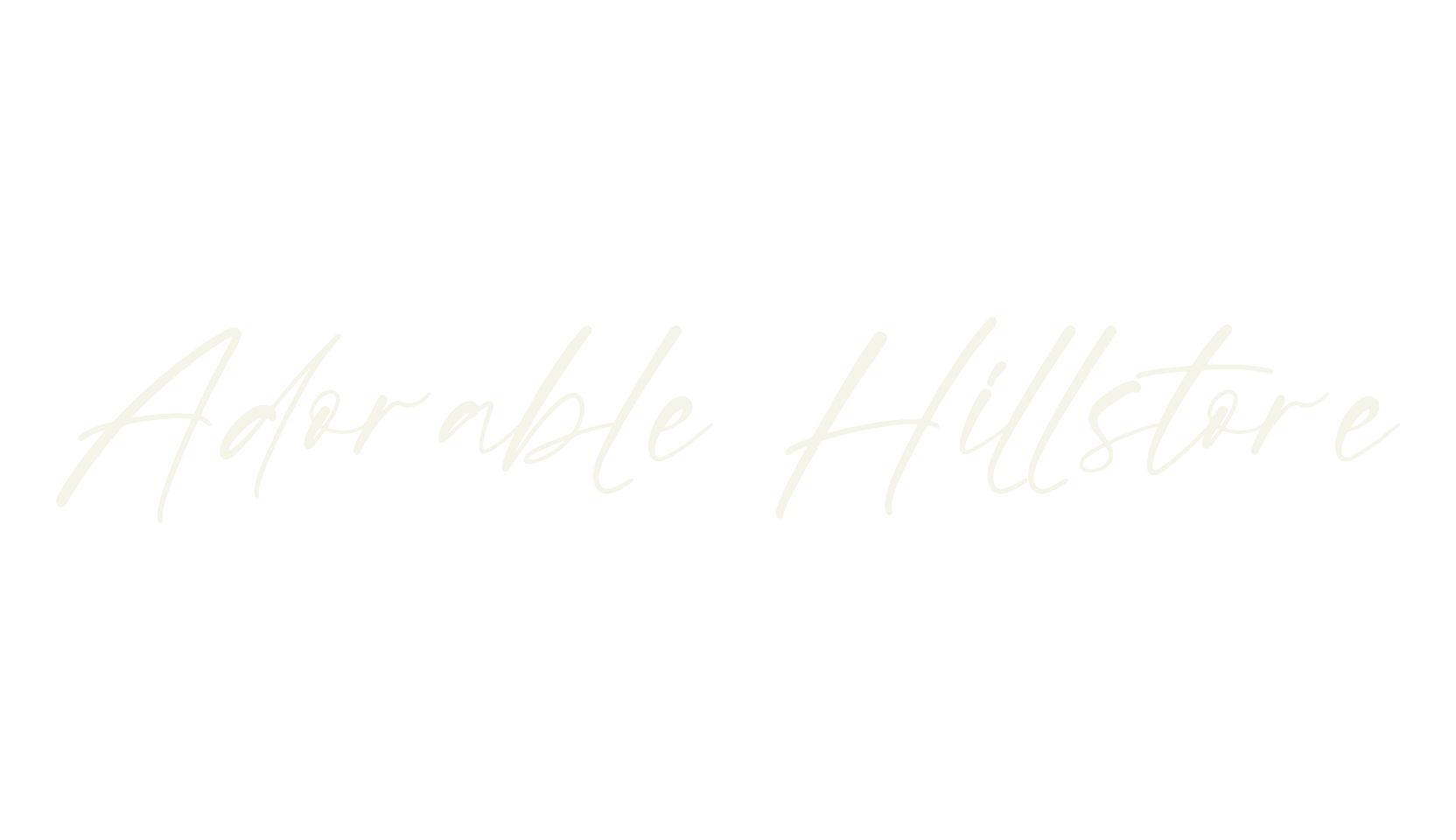 Adorable Hillstore, script font preview