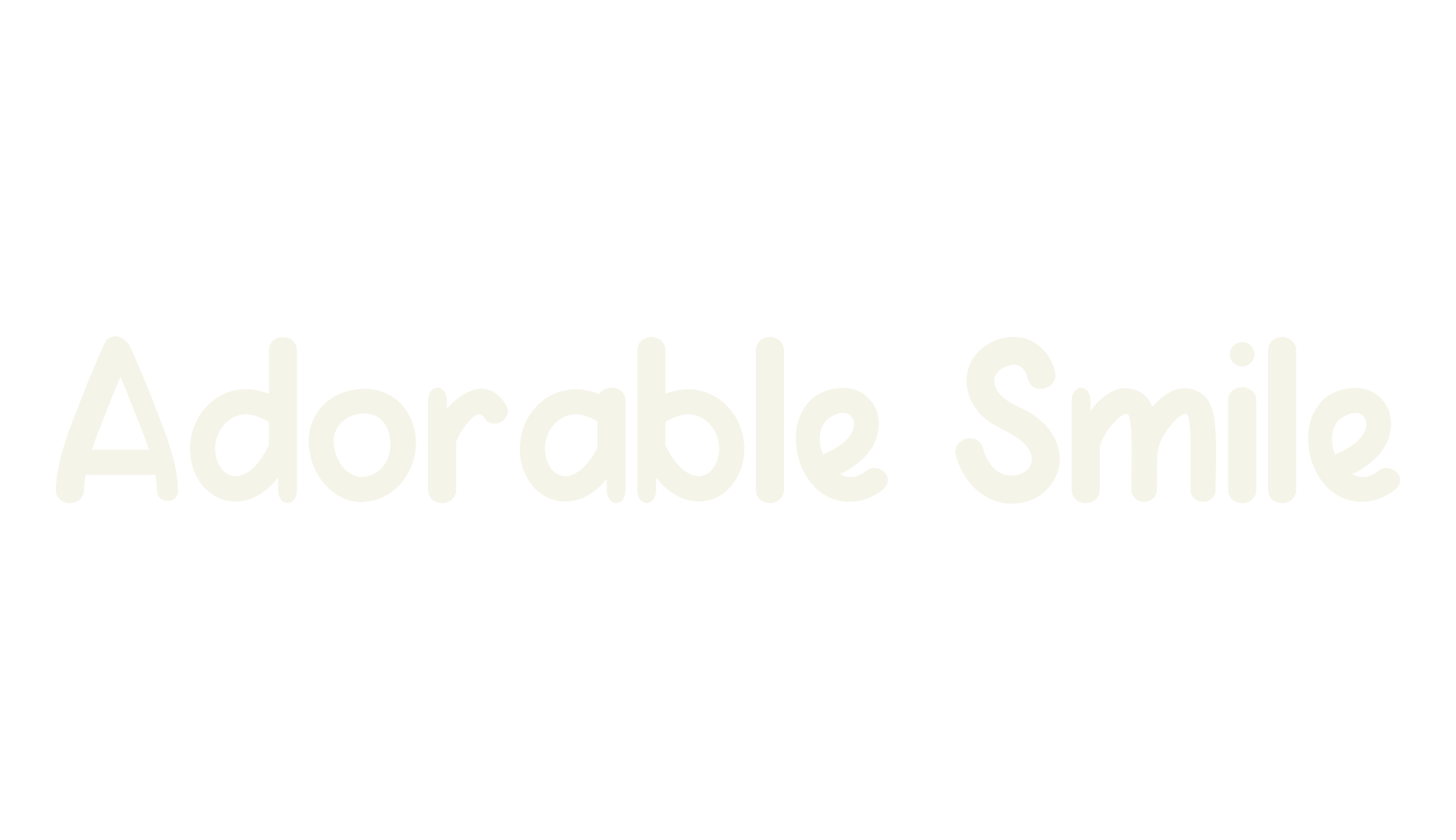 Adorable Smile, cute font preview