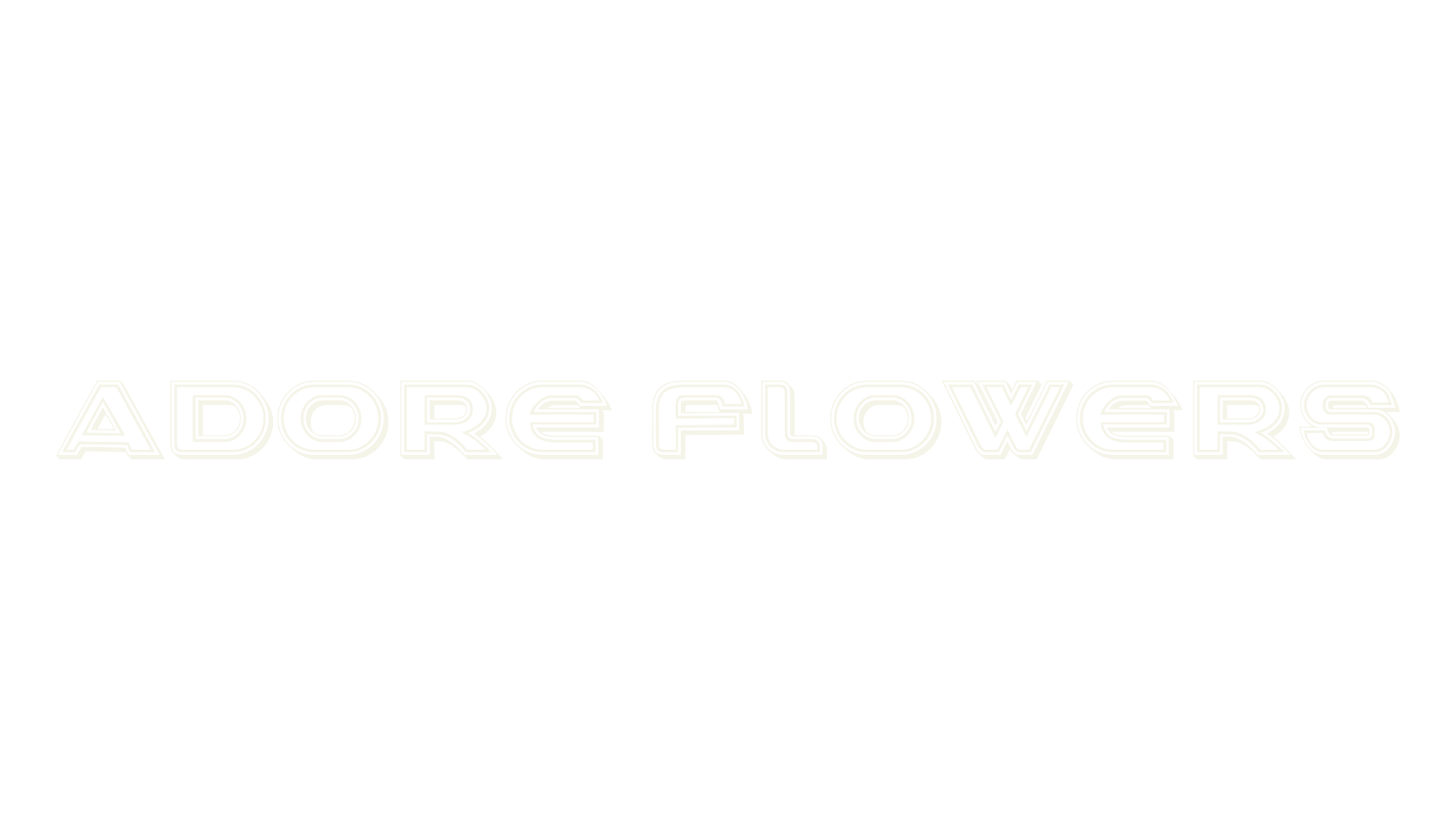 Adore Flowers, art deco font preview