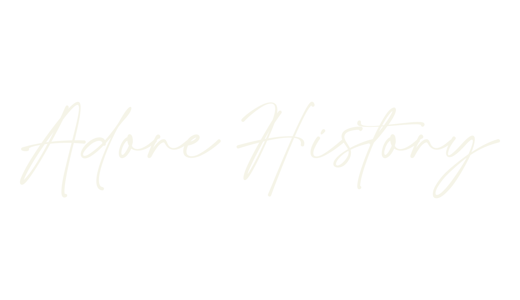 Adore History, calligraphy font preview