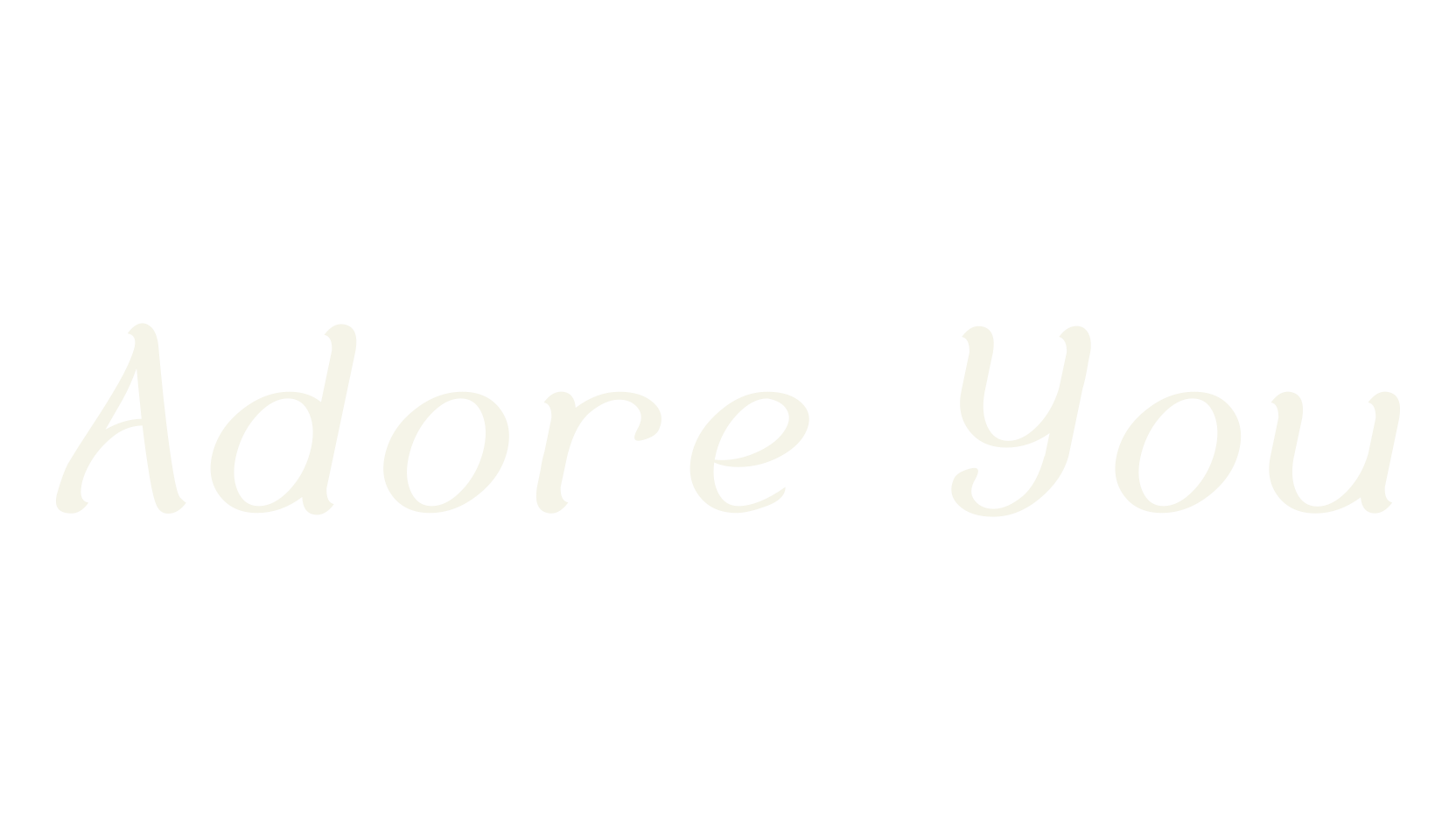 Adore You, fashion script font preview
