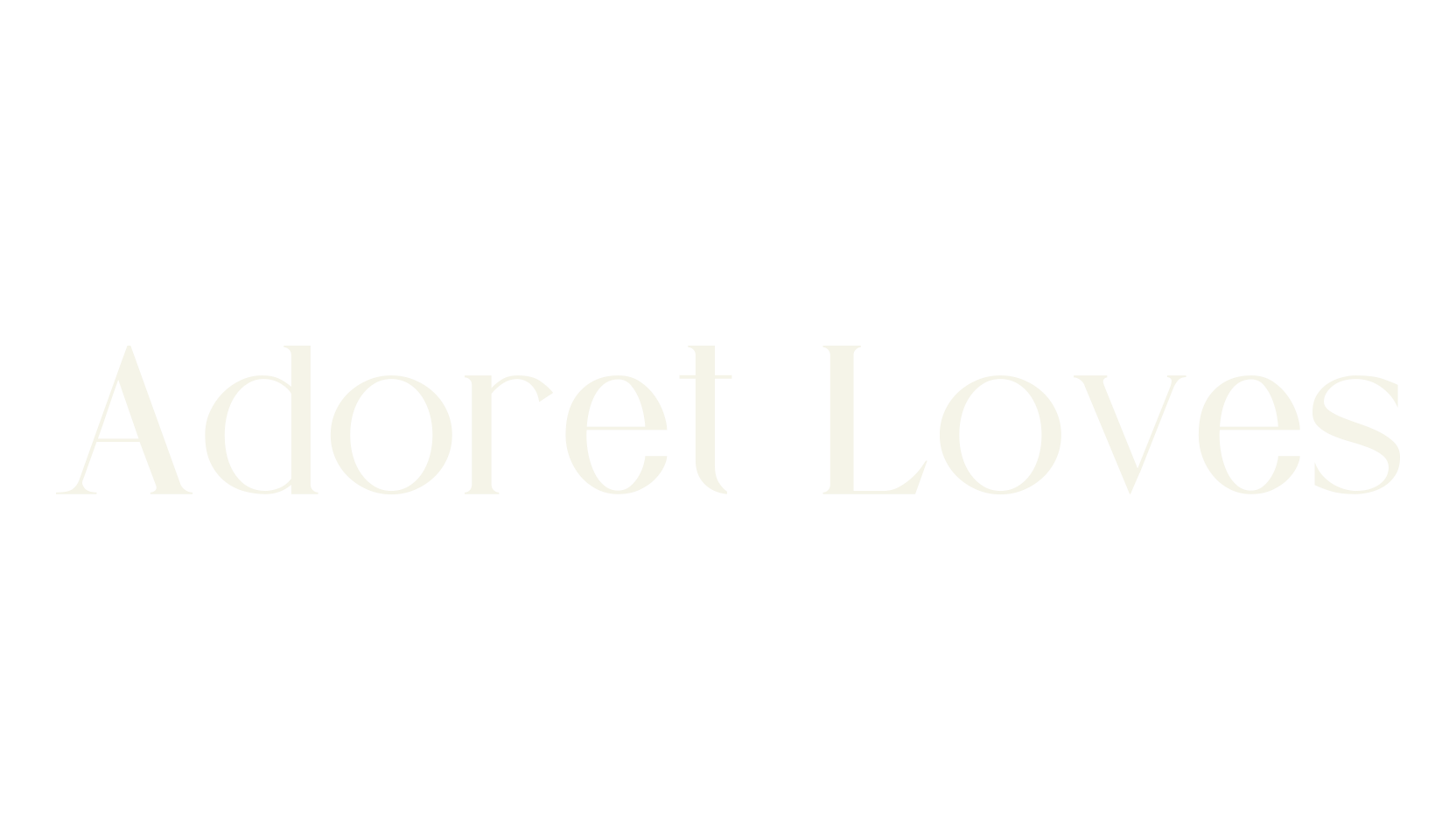 Adoret Loves, serif font preview