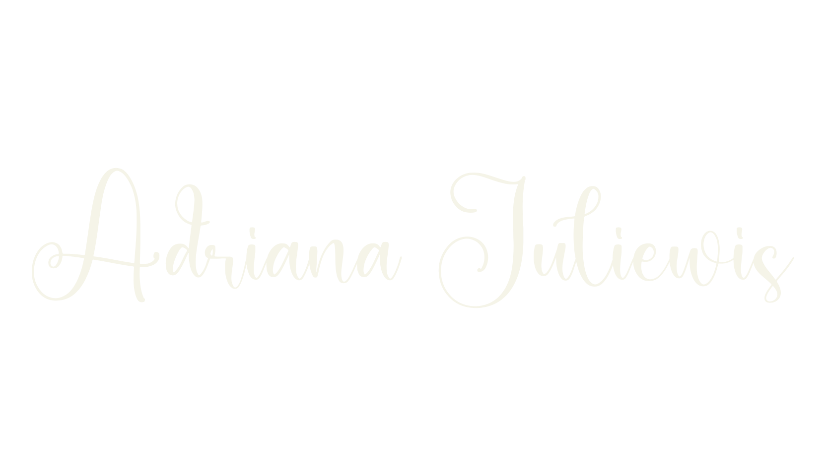 Adriana Juliewis, calligraphy font preview