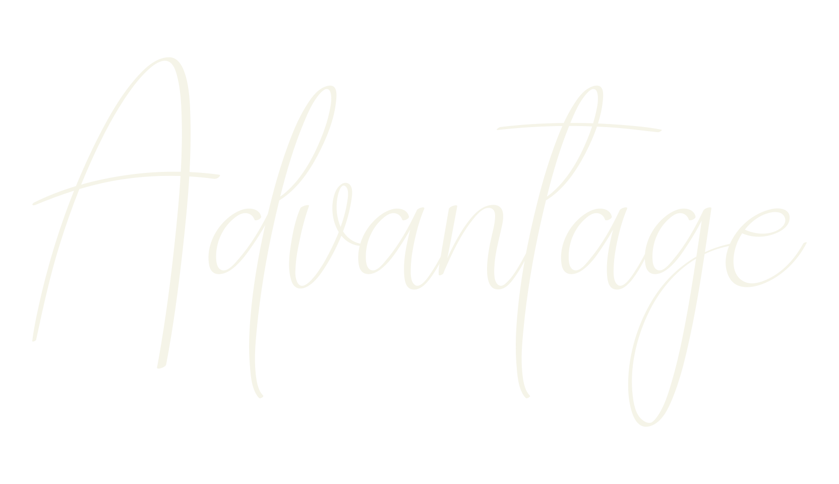 Advantage, fashion script font preview