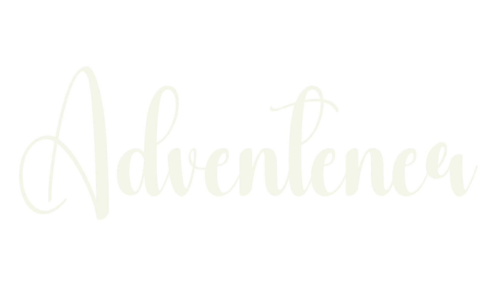 Adventener, calligraphy font preview