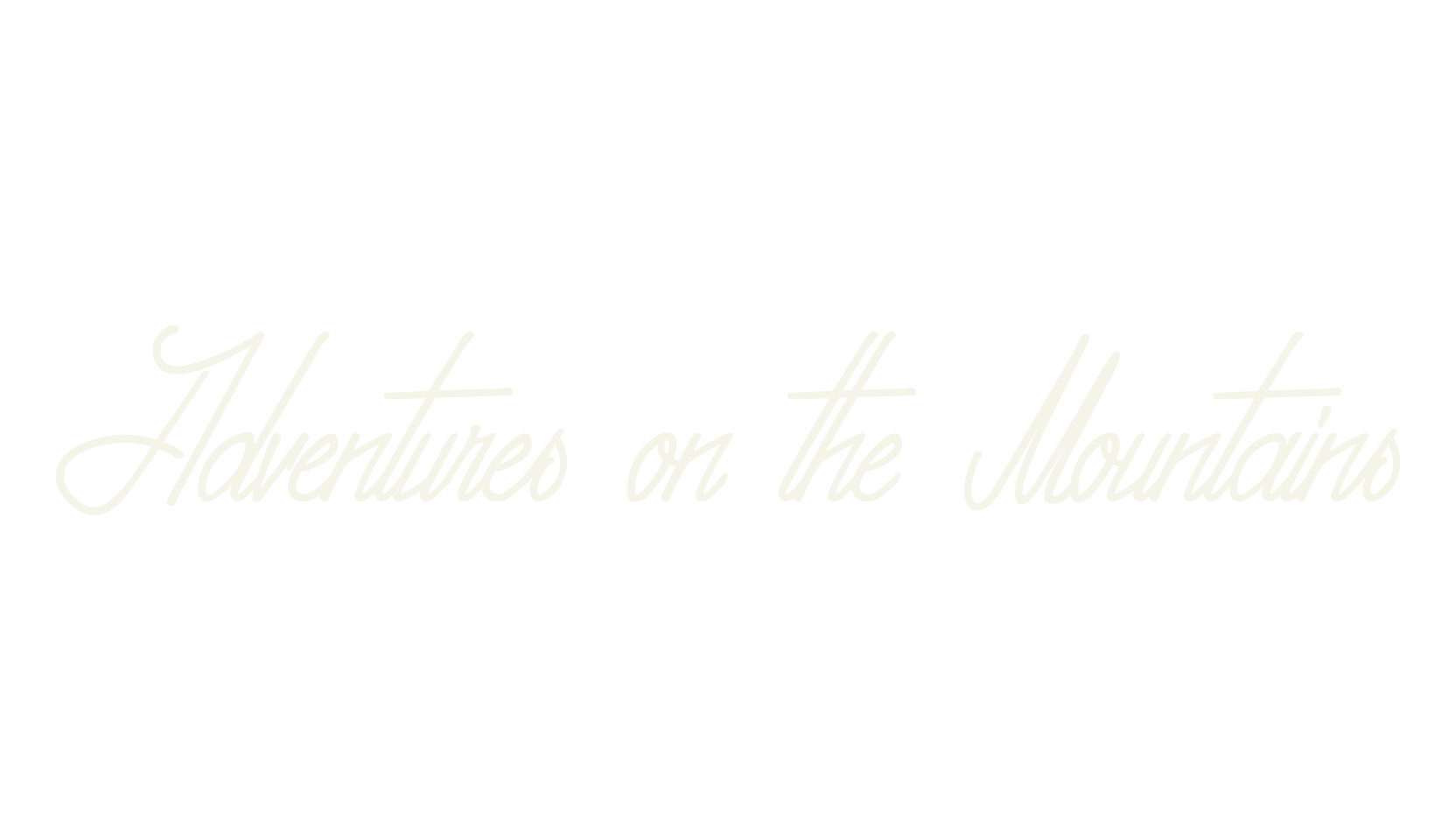 Adventures on the Mountains, display font preview