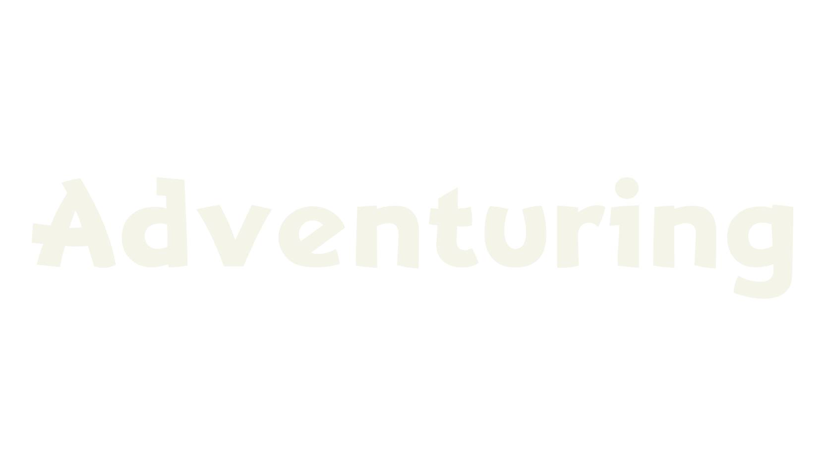Adventuring, display font preview