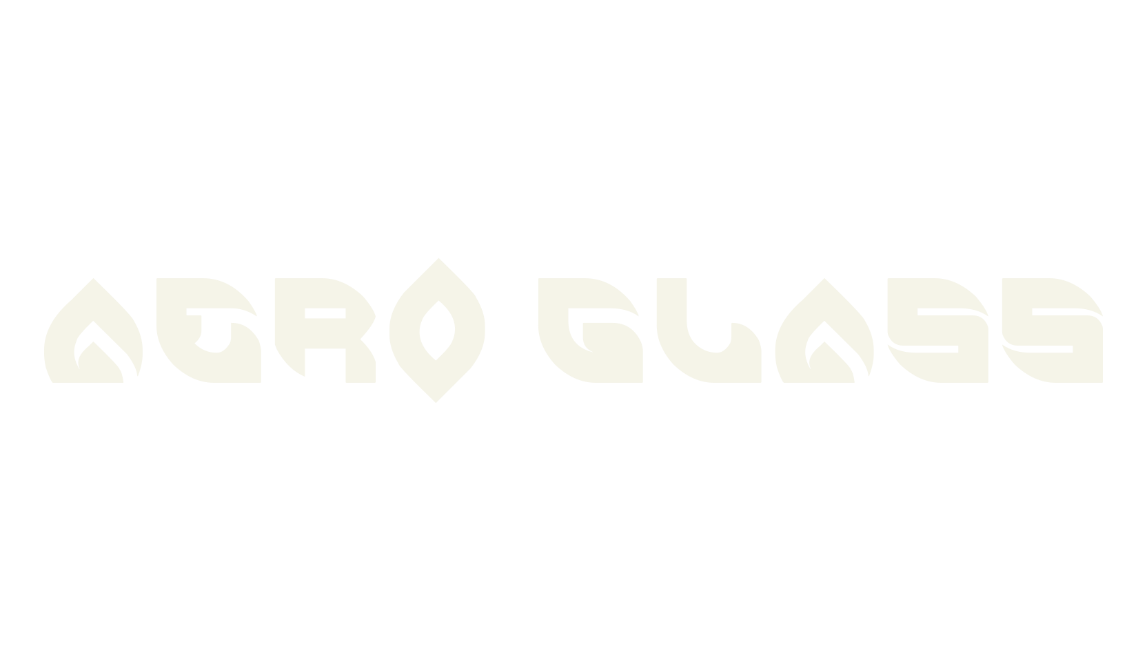 AERO GLASS, display market font preview