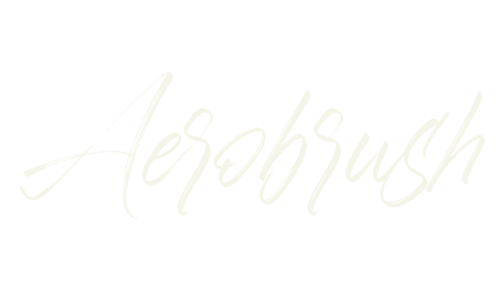Aerobrush, cursive font preview