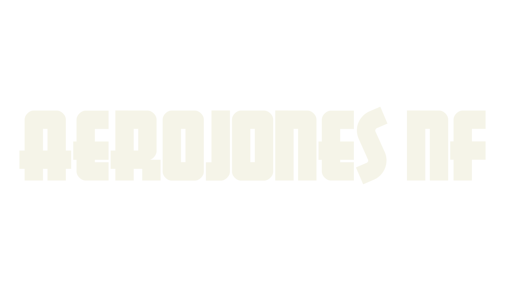 Aerojones NF, display market font preview