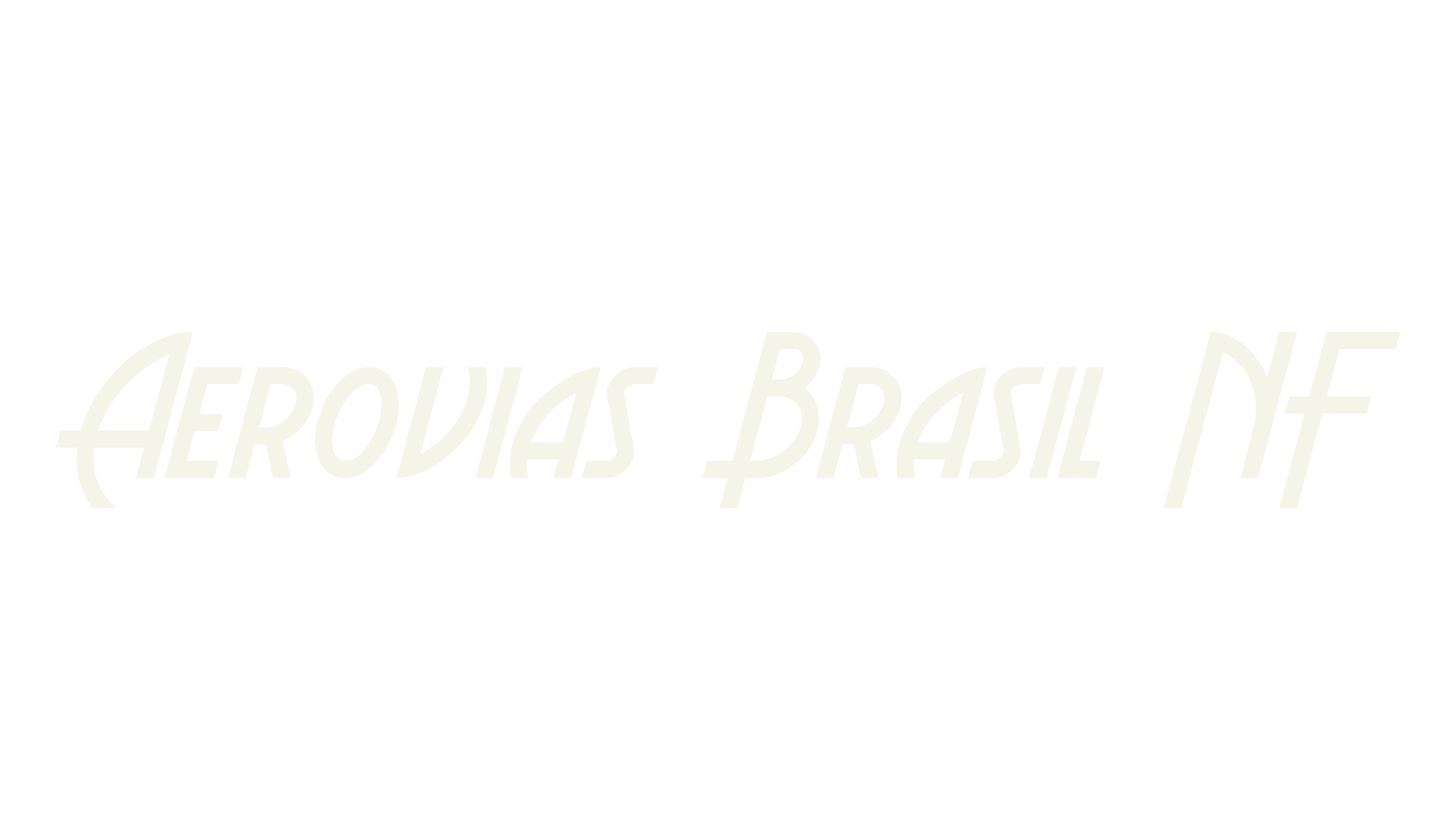 Aerovias Brasil NF, display market font preview