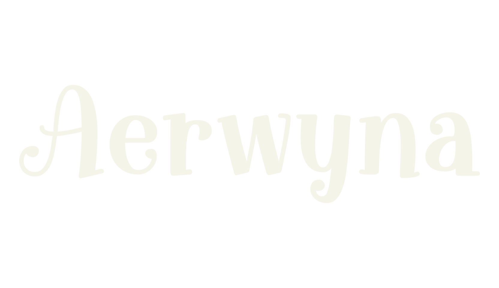 Aerwyna, handwritten font preview