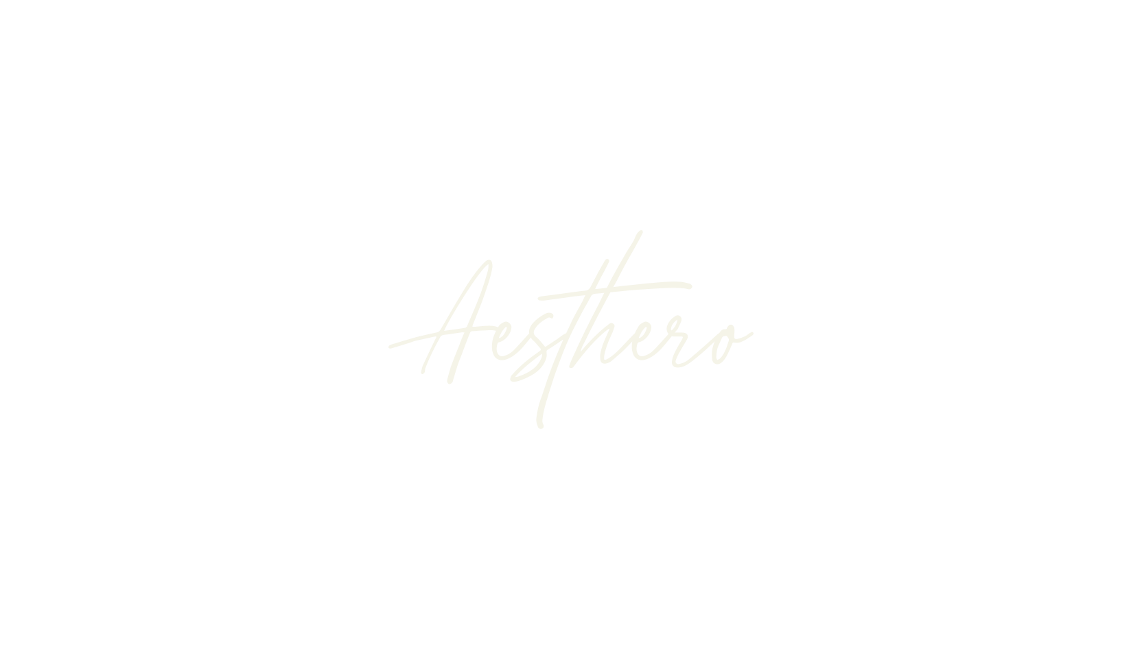 Aesthero, script font preview