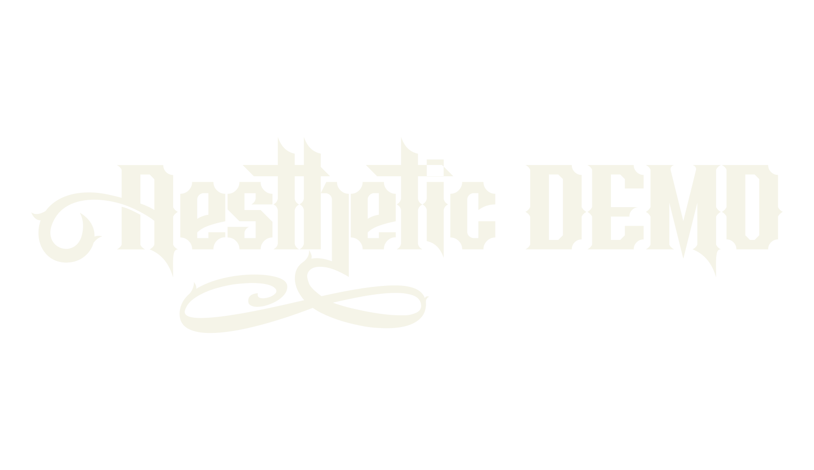 Aesthetic DEMO, vintage font preview