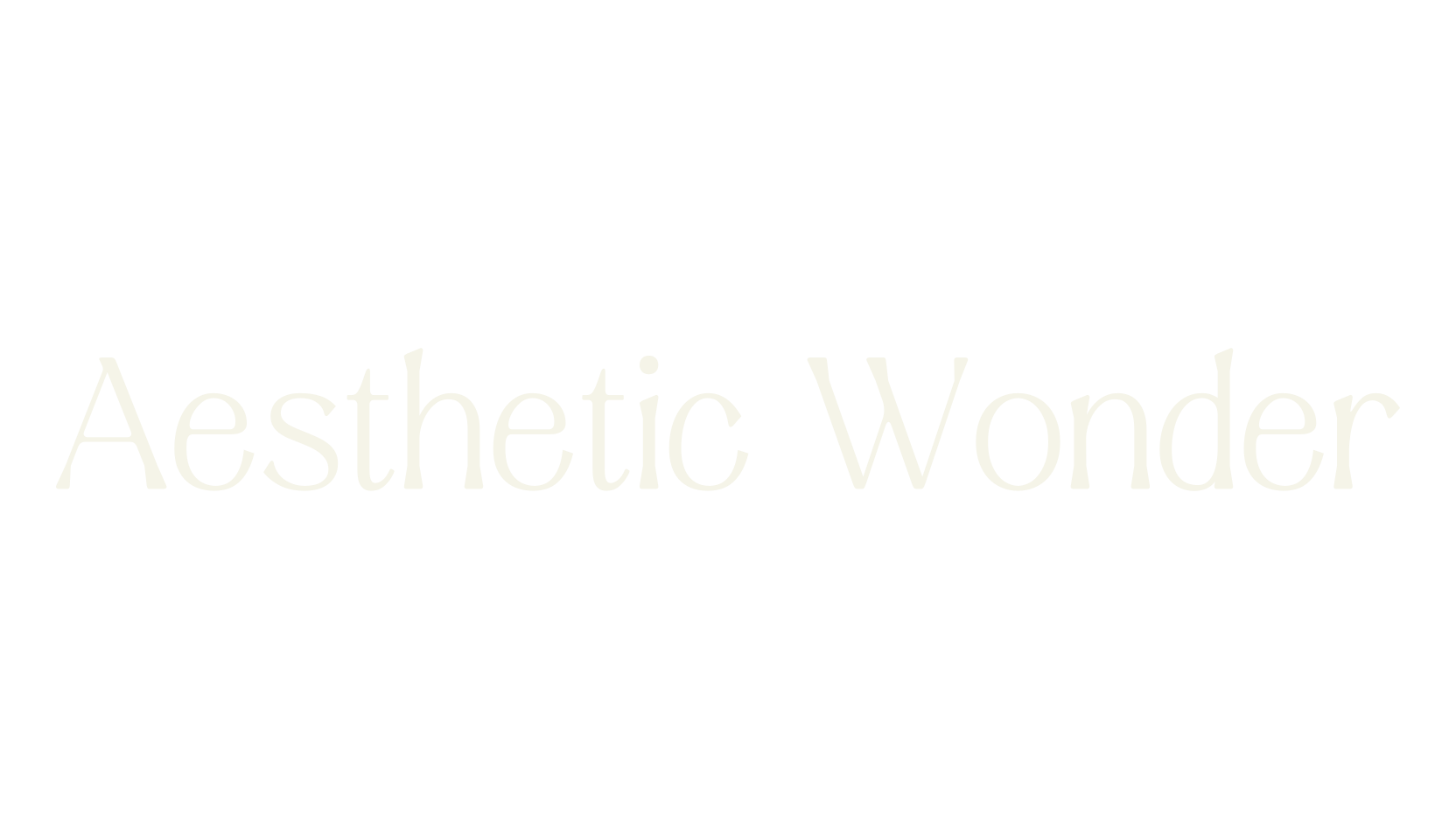 Aesthetic Wonder, modern font preview
