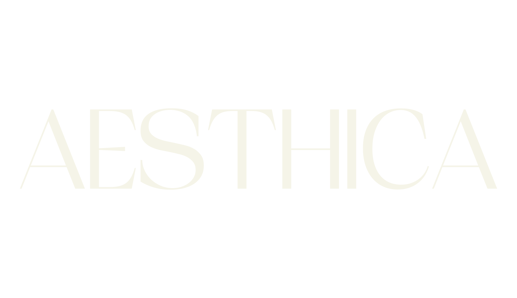 AESTHICA, premium font preview