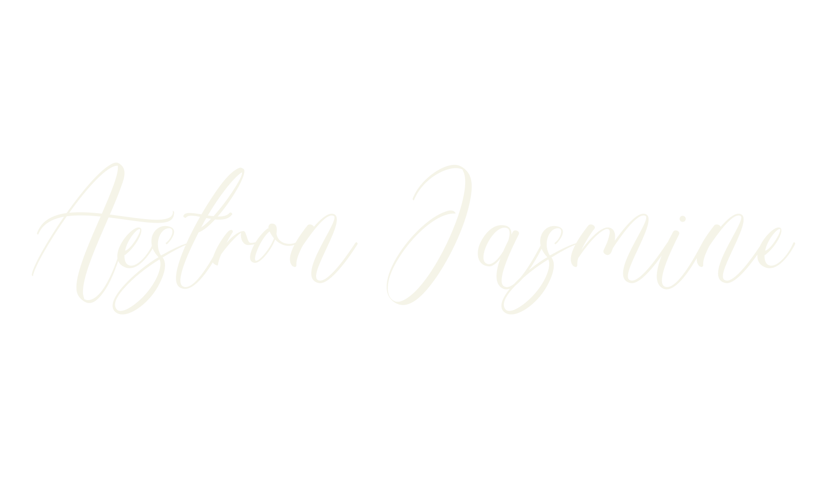 Aestron Jasmine, calligraphy font preview