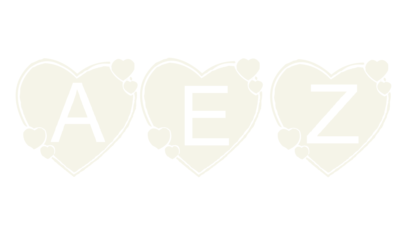 AEZ bighearts, heart font preview