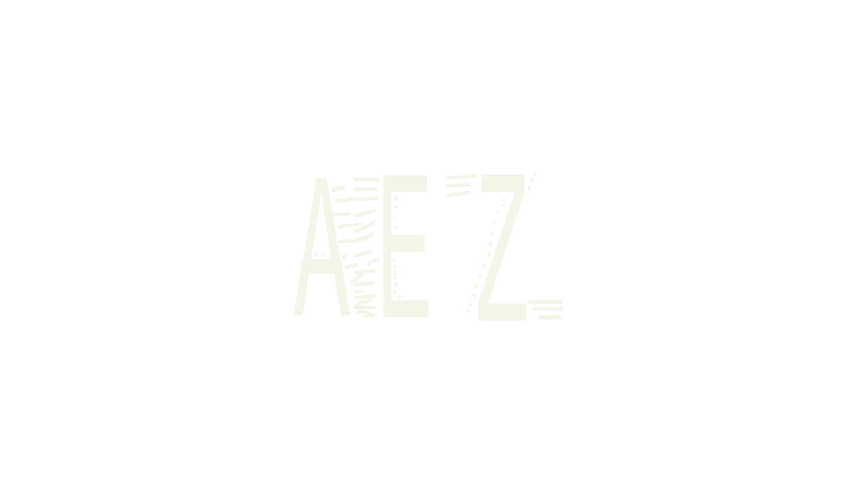 AEZ dazzle me, display font preview