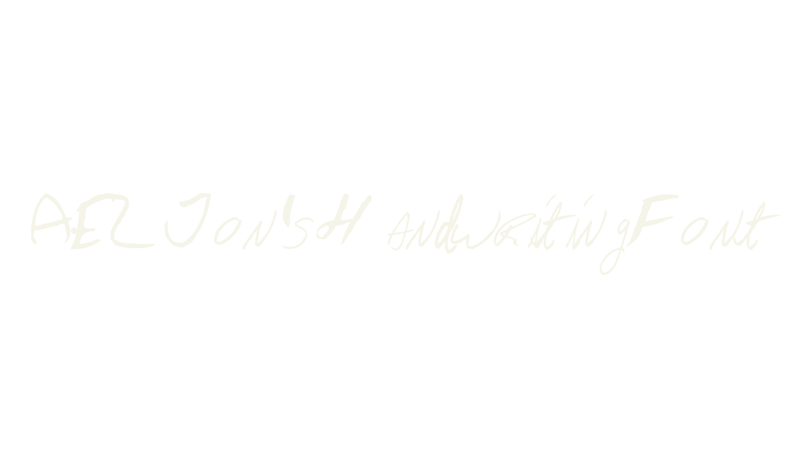 AEZ Jon's Handwriting Font, handwriting font preview