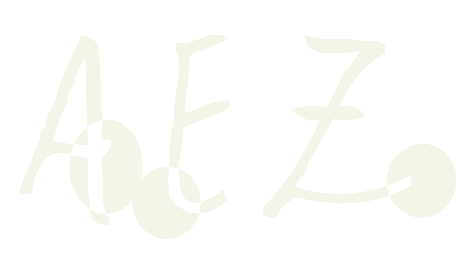 AEZ moonbeam, display font preview