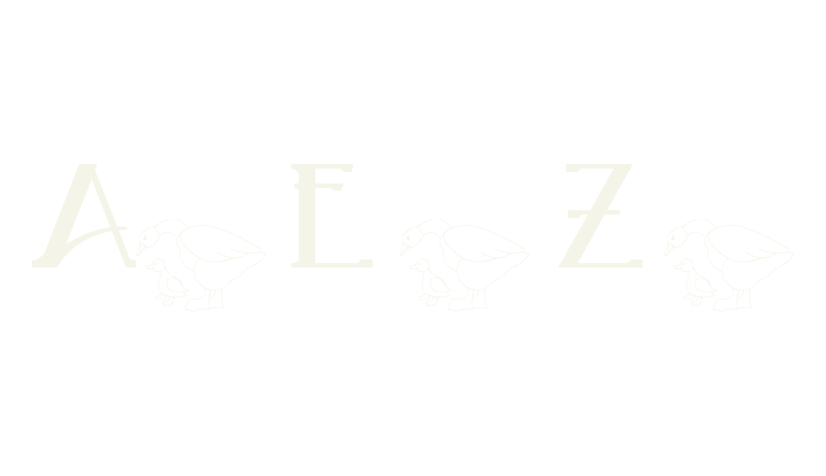 AEZ mother daughter ducks, animal font preview