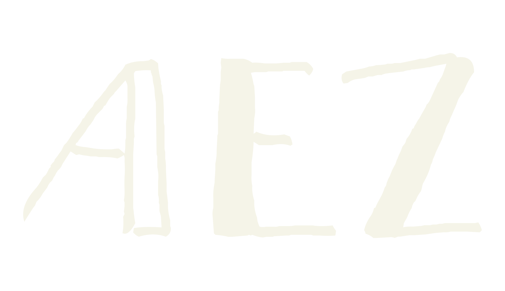 AEZ no name, display font preview
