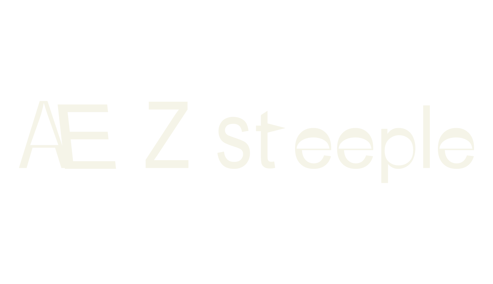AEZ steeple, display font preview
